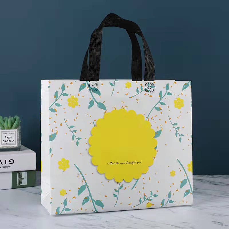 New Covered Square Clothing Shopping Gift Tote Bag - nonwoven fabric ...